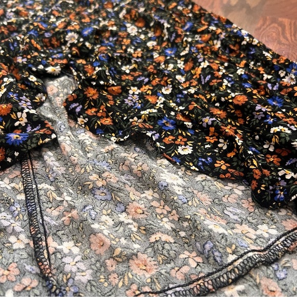 Olivia Grey High-Low Floral Midi Skirt - Size M - Picture 3 of 8